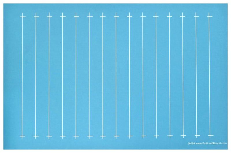 Full Line Stencil - 1" Parallel Lines Stencil, Template for Free Motion Quilting, Domestic Machine Quilting, Hand Quilting, or Long-Arm Quilting (30708) - Image 1